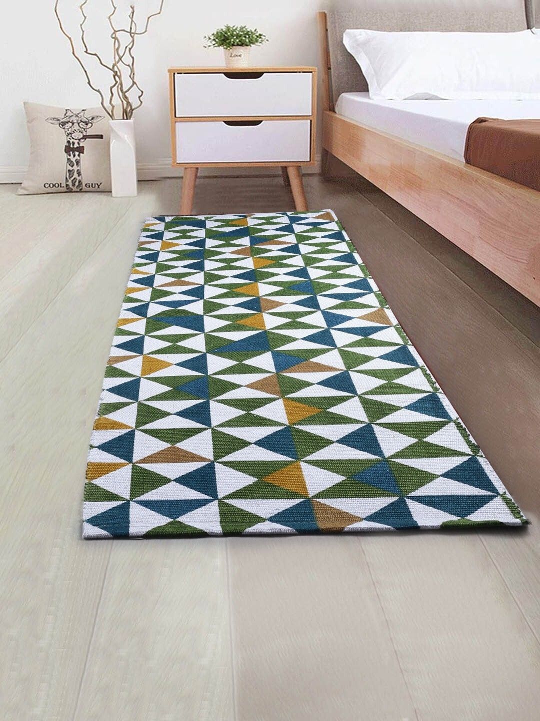 saral home Green Cotton Runner-picture-31