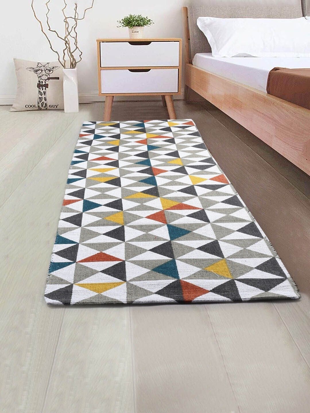 saral home Grey Cotton Runner-picture-16