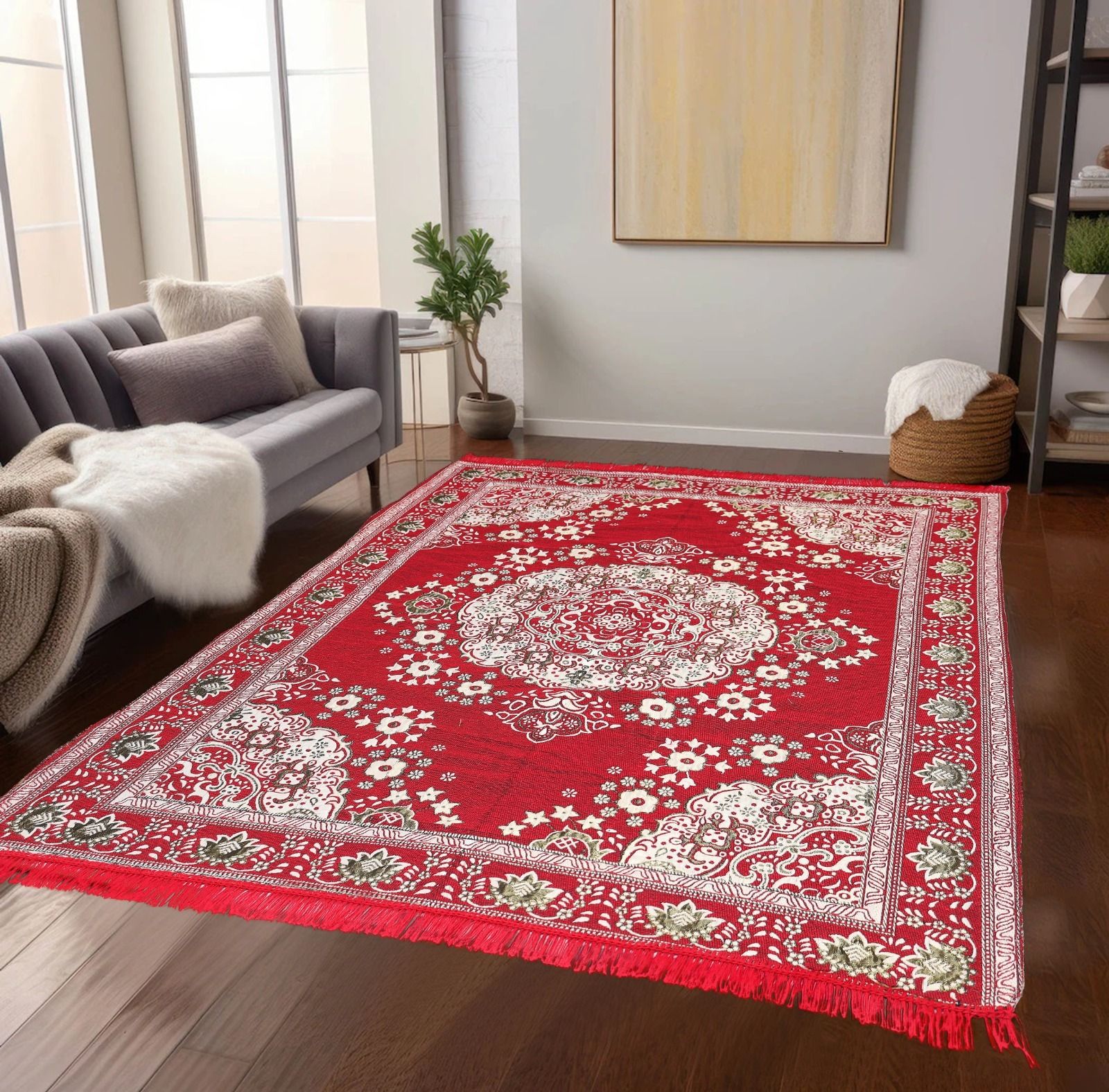 the fresh livery 137 cm X 200 cm Cotton Carpet-picture-19