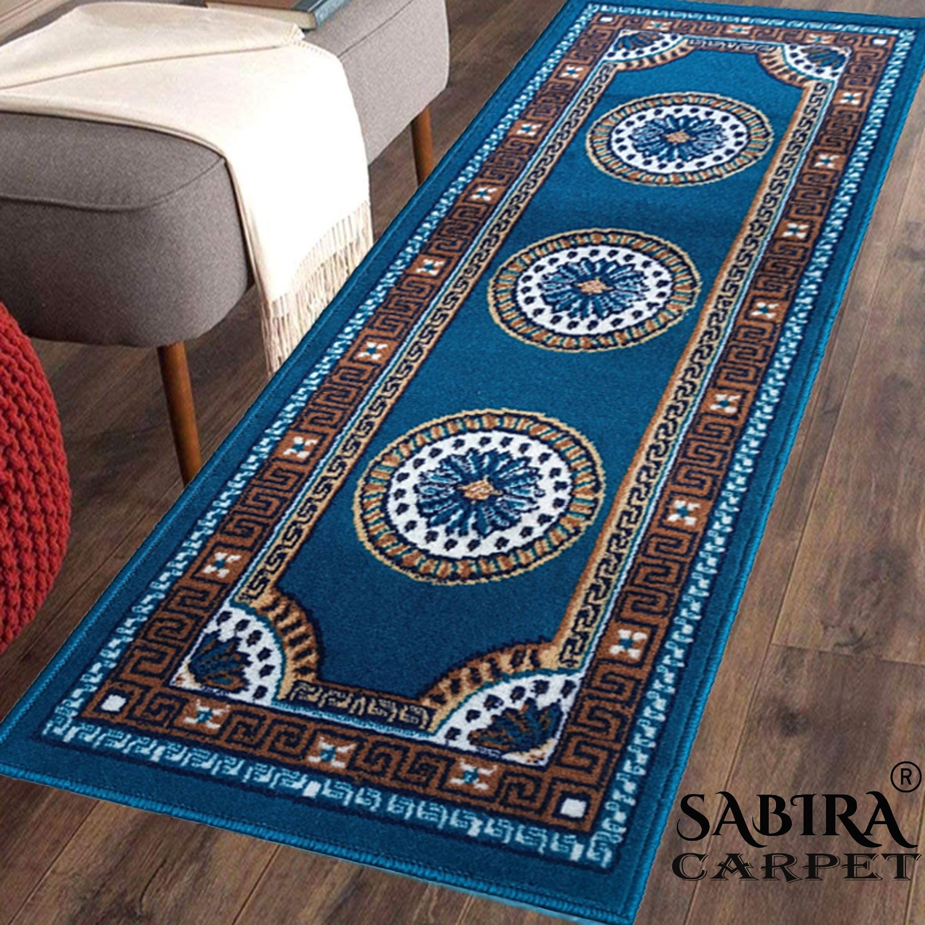 sabira Blue, Multicolor Acrylic Carpet-picture-11