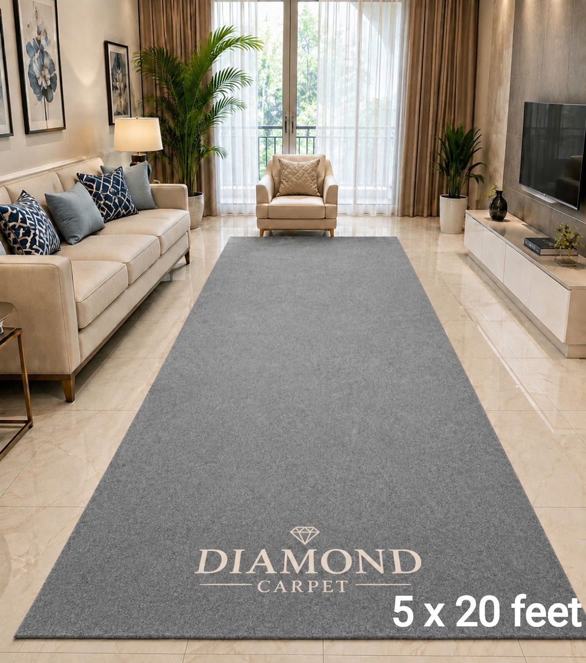 diamondcarpet 5 ft X 20 ft Acrylic Carpet-picture-45