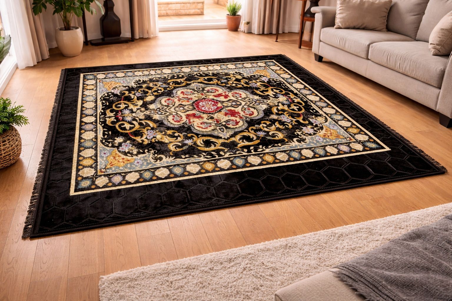 152.4 cm X 213.36 Velvet Carpet-image-34