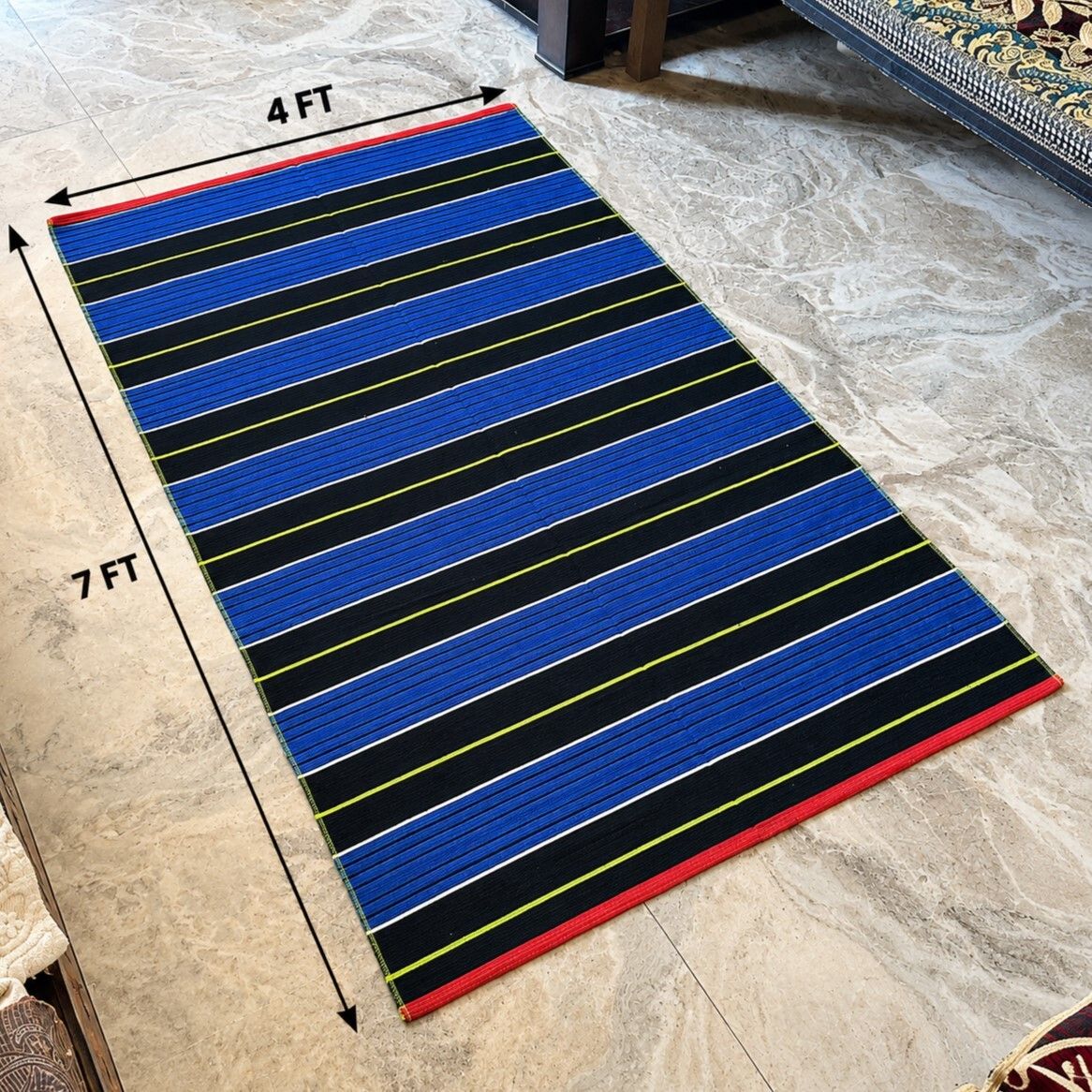 aura lives 4 ft X 7 ft Cotton Dhurrie-picture-12