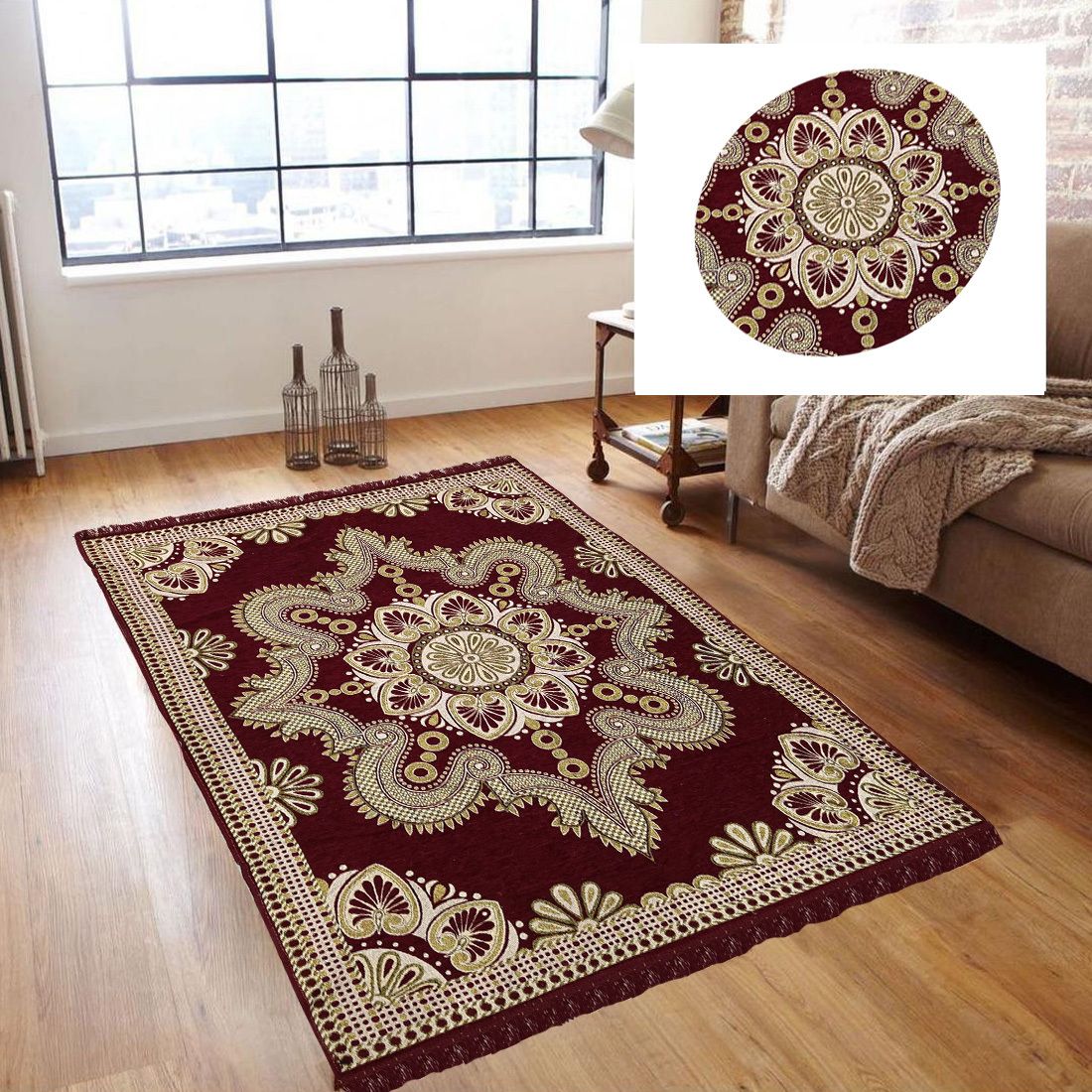 Multicolor Chenille Carpet-image-27