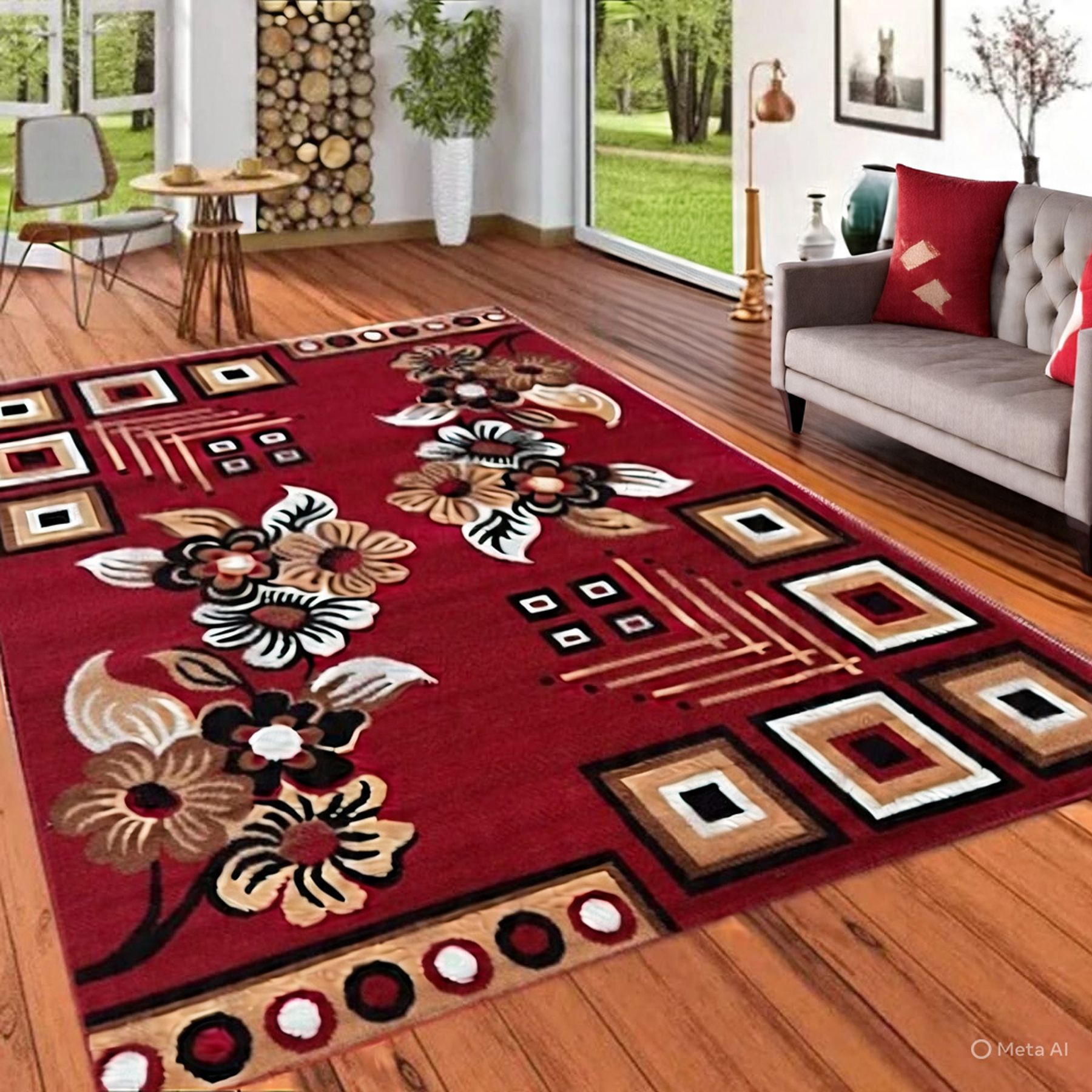 dilnasi 6 ft X 8 ft Acrylic Carpet-picture-45