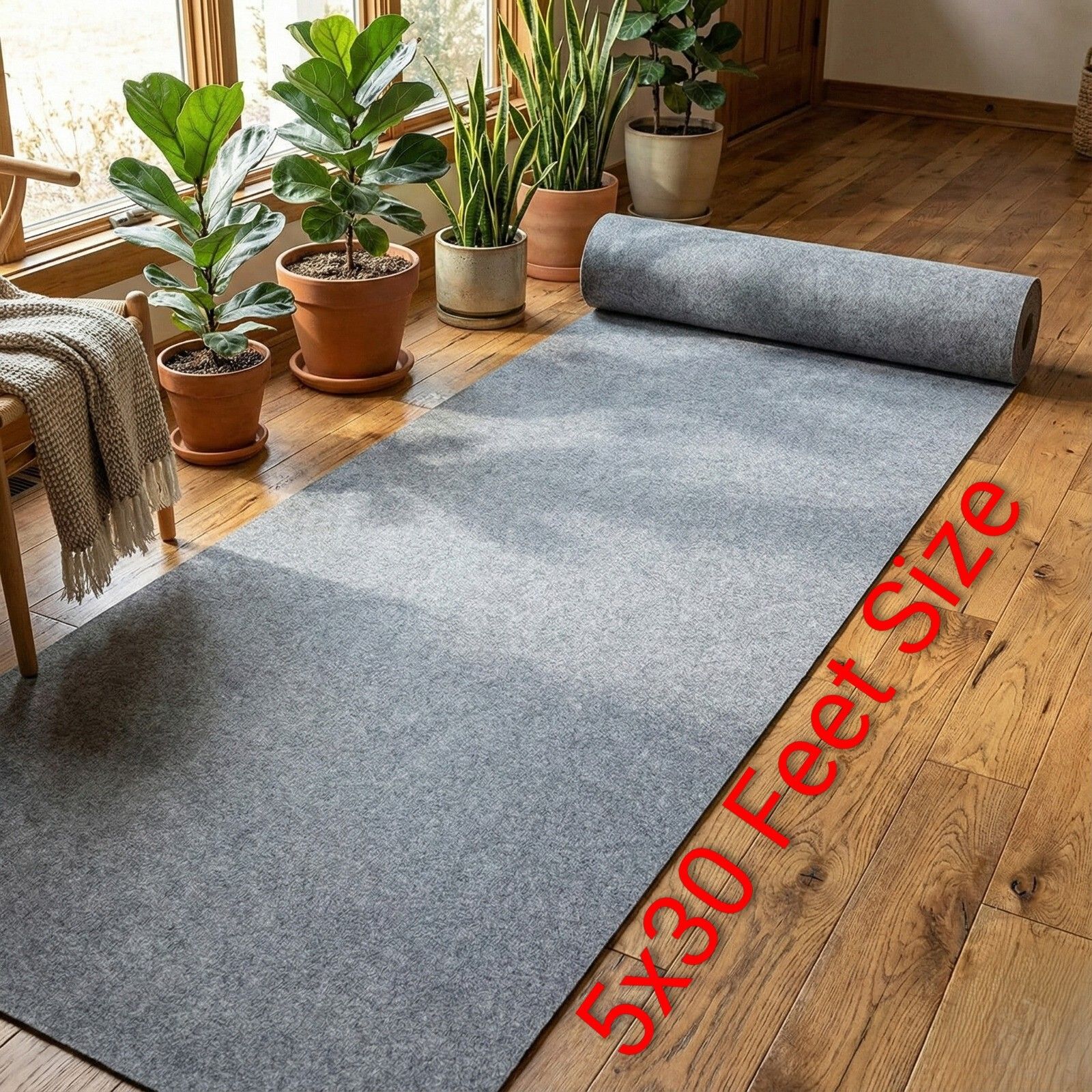 bright carpet industries 5 ft X 30 ft Synthetic Carpet-picture-1