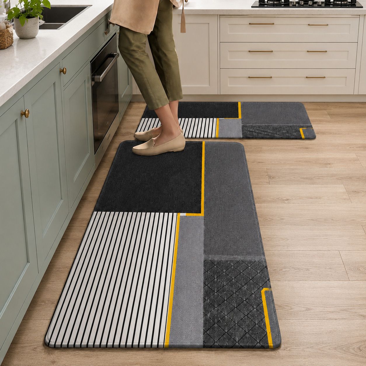 chiddhan 40 cm X 120 cm Polyester, Rubber Runner-picture-23
