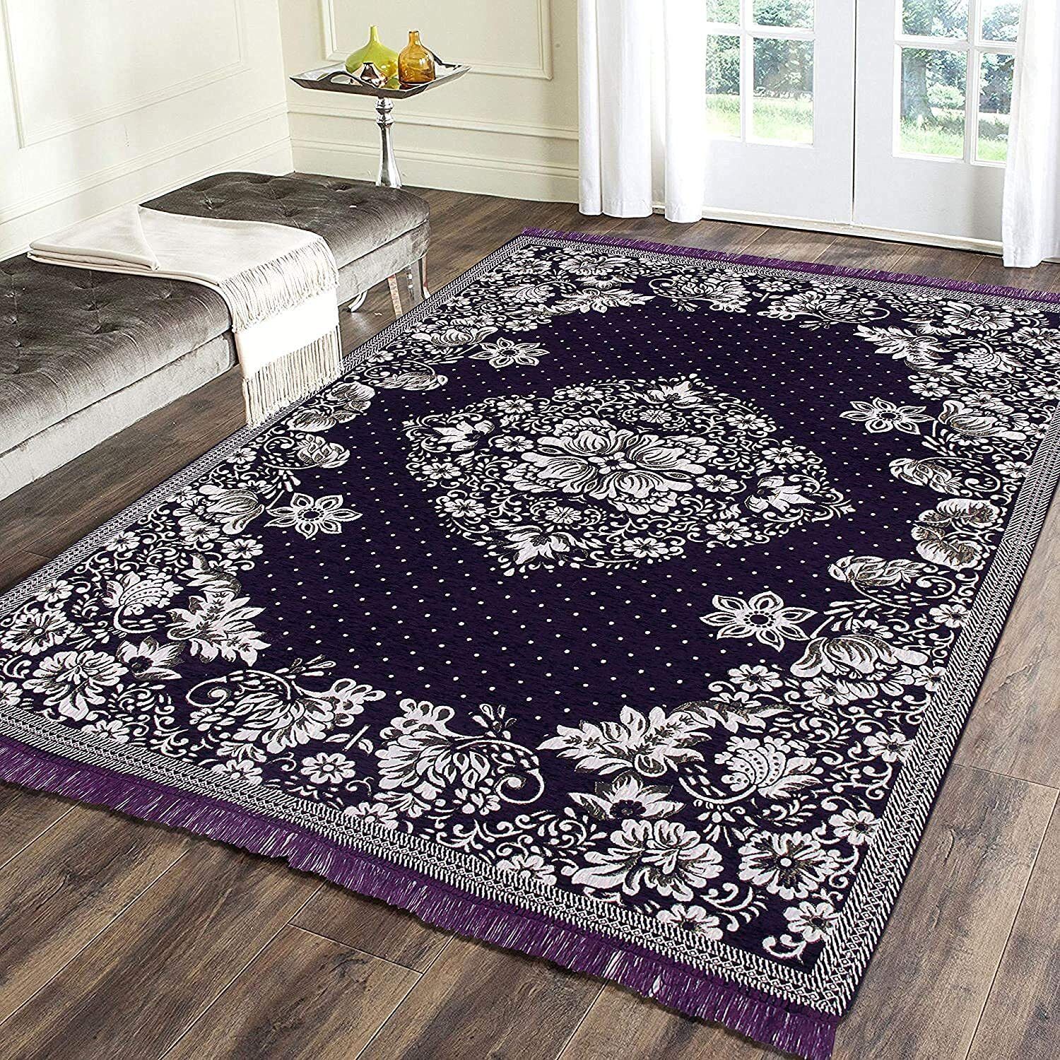 ak decor 5 ft X 7 ft Chenille Carpet-picture-27