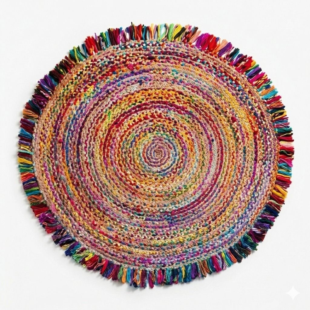 shree shyam enterprises 3 ft X 3 ft Jute Carpet-picture-37