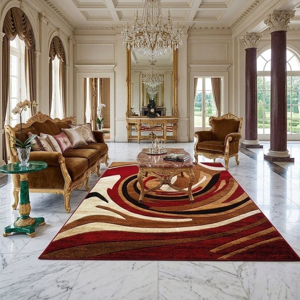 bright carpet industries 5 ft X 7 ft Acrylic Carpet-picture-41