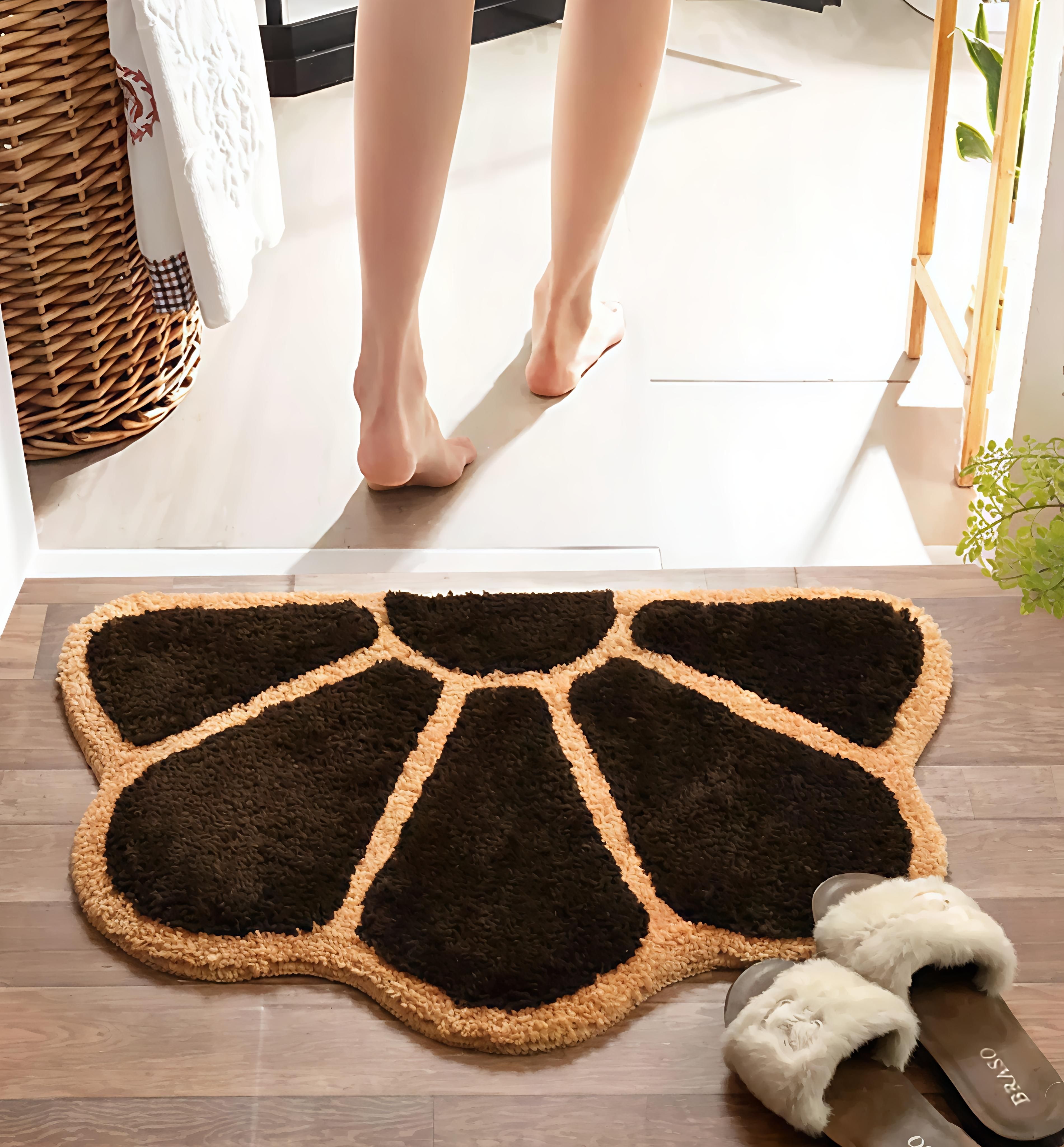 rylie Brown, Gold Velvet, Cotton, Rubber Area Rug-picture-18