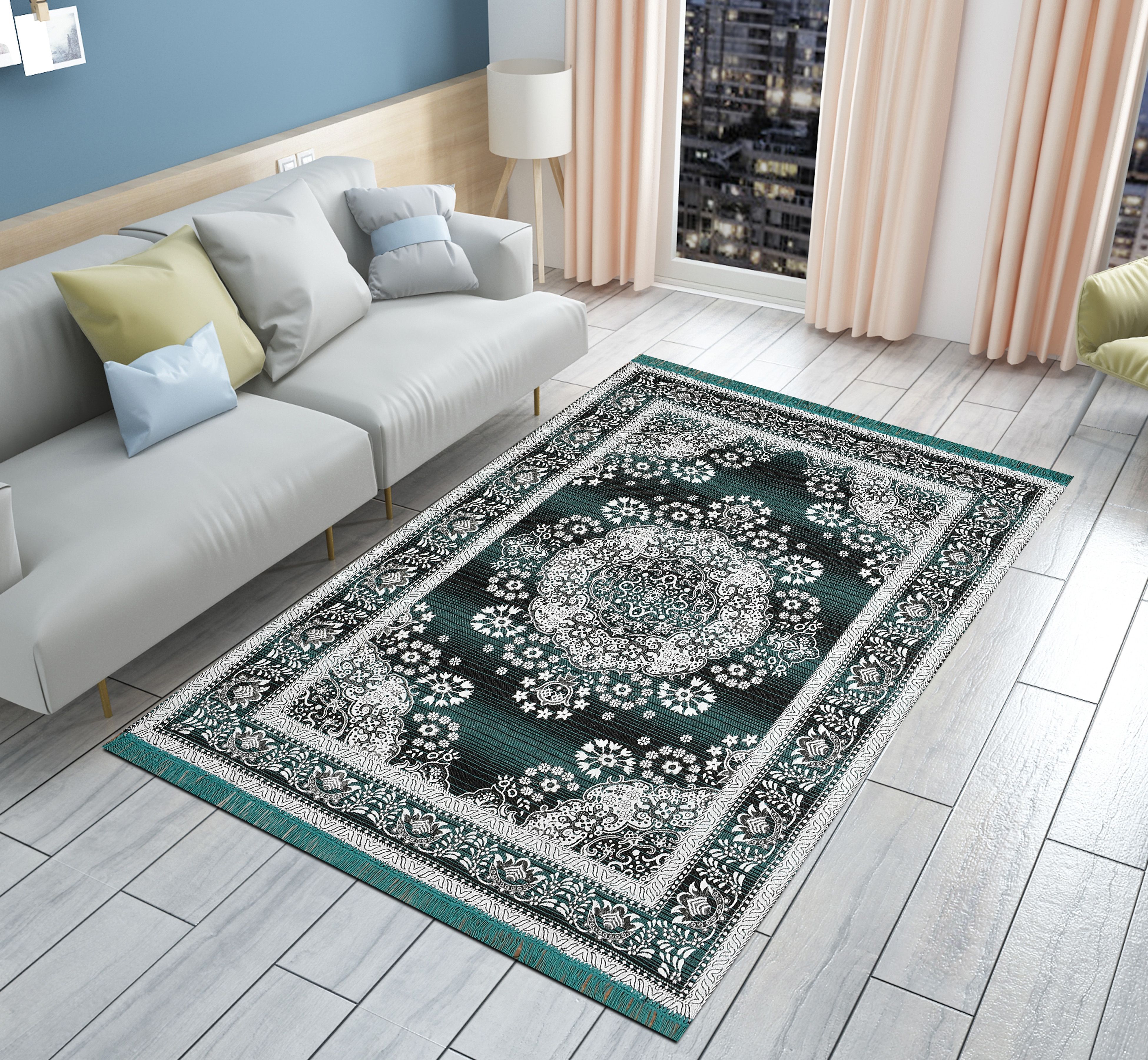the fresh livery Green, Black Cotton Carpet-picture-25