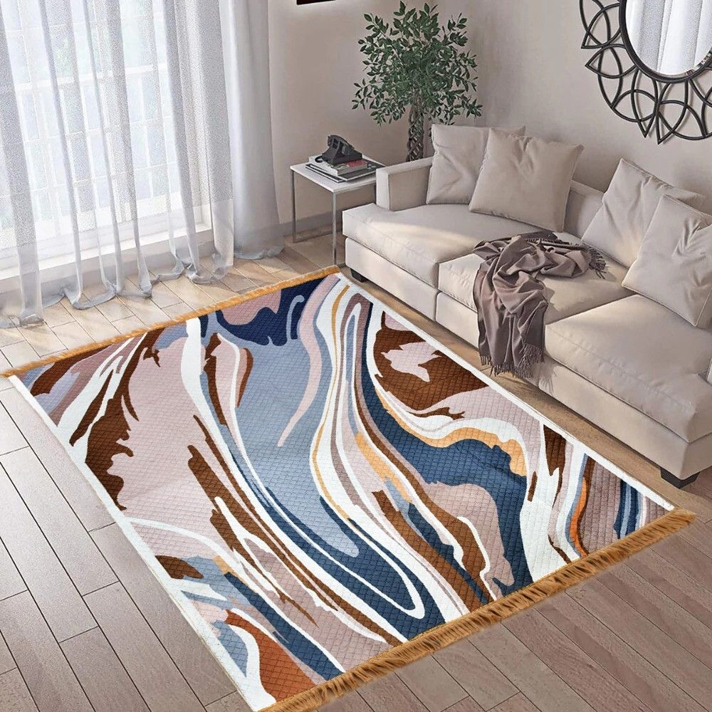 flipkart perfect homes 5 ft X 7 ft Blended, Polyester, Viscose Carpet-picture-26