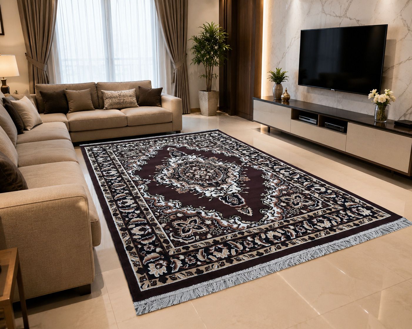 houseofcommon 6.5 ft X 4 ft Acrylic Carpet-picture-30