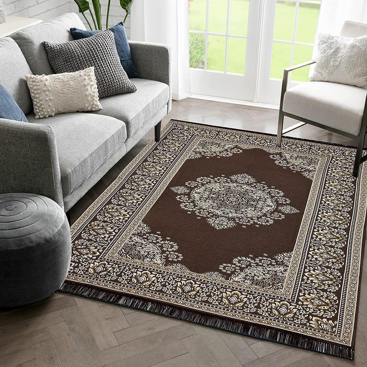 ak decor 5 ft X 7 ft Acrylic Carpet-picture-35