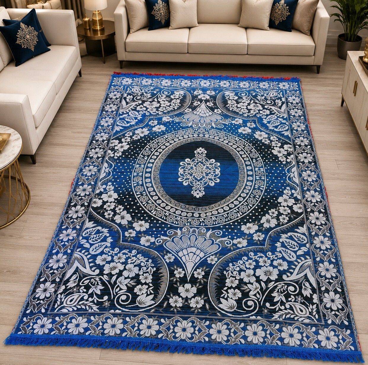 zeid handlooms 5 ft X 7 ft Cotton Carpet-picture-32