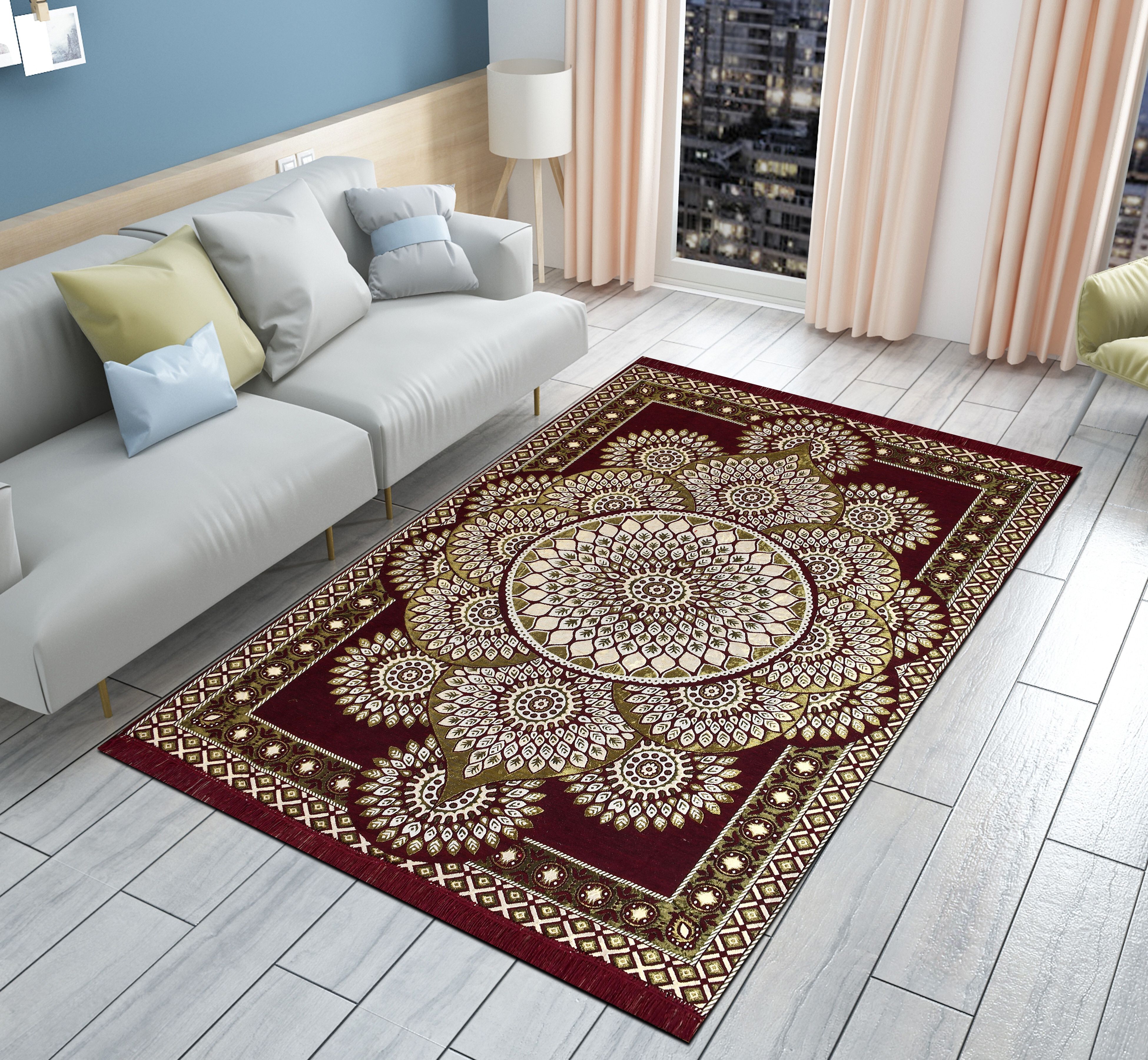 Maroon Cotton Carpet-image-28