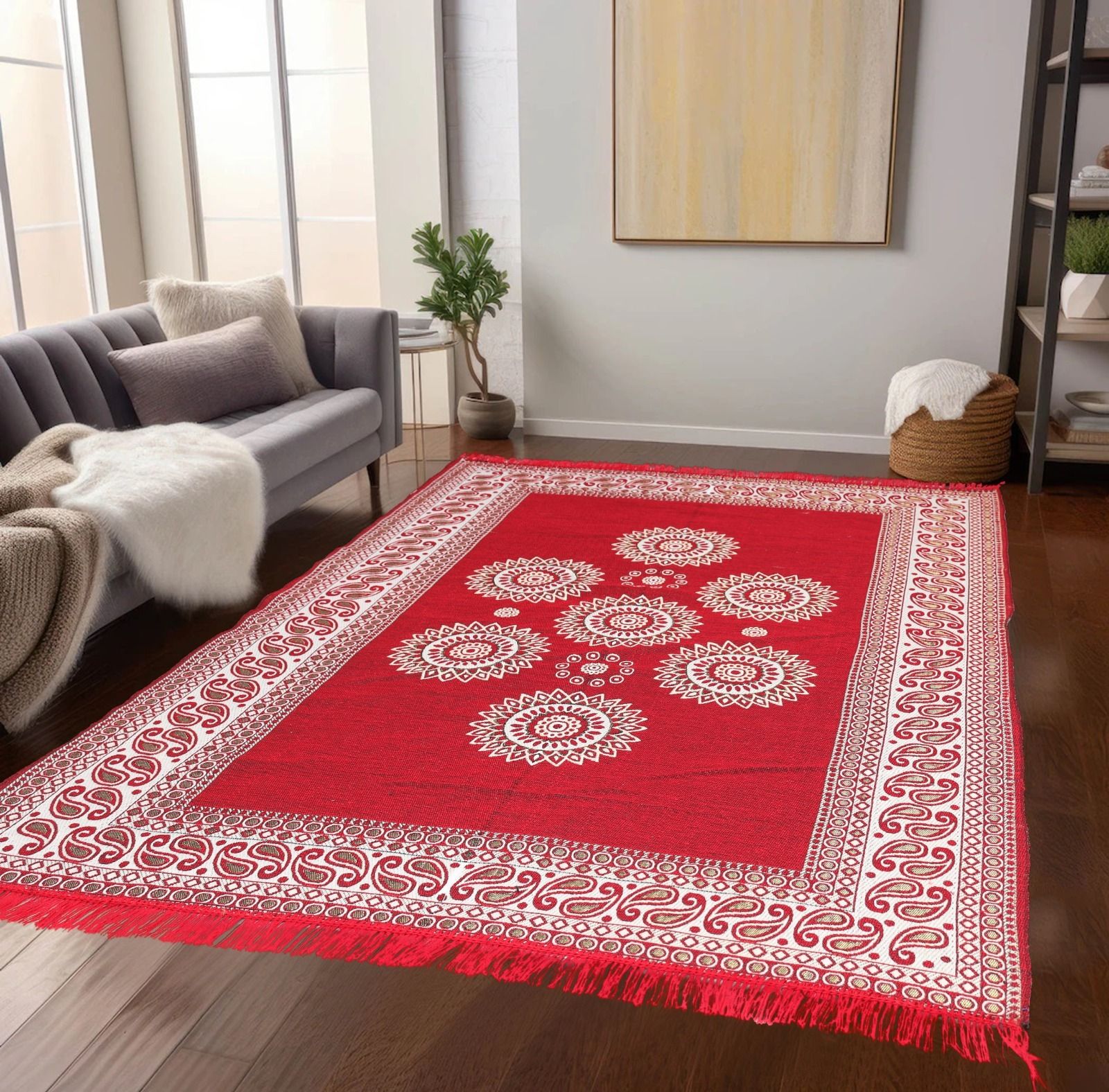 the fresh livery 137 cm X 200 Cotton Carpet-picture-41