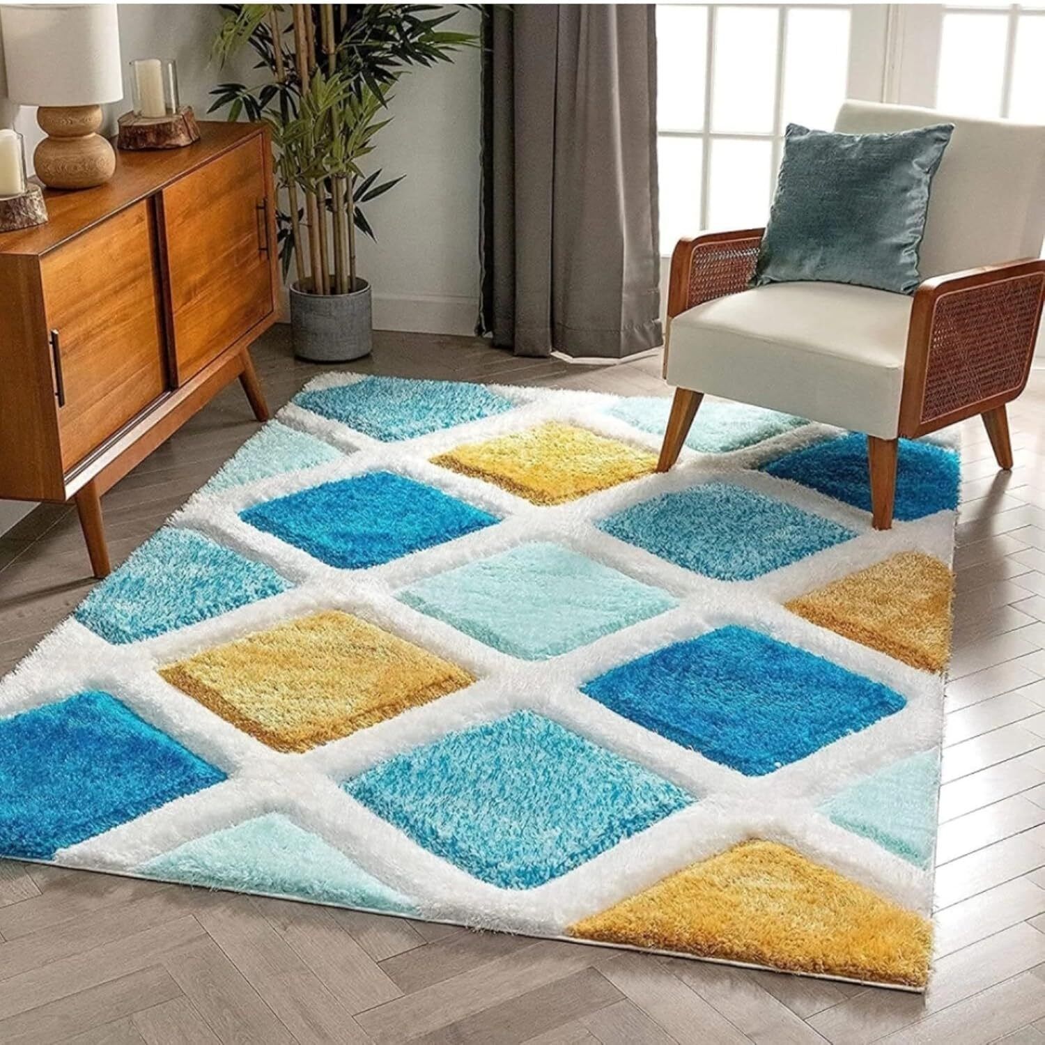 city carrpets 4 ft X 6 ft Polyester Carpet-picture-11