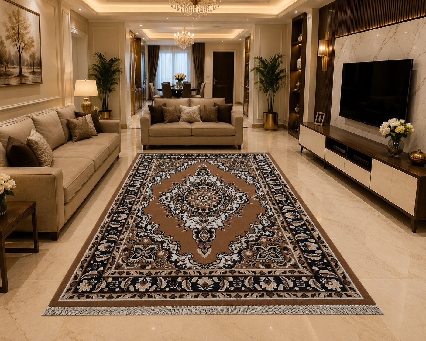 houseofcommon 6.5 ft X 4 ft Acrylic Carpet-picture-24