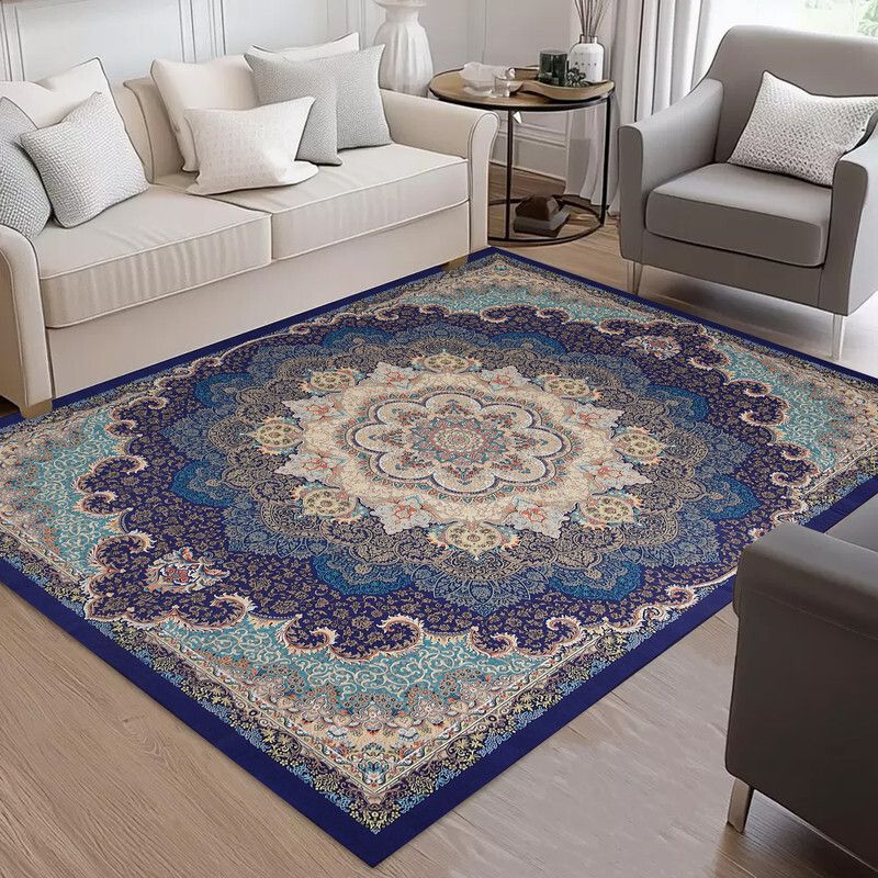 cotton bolls textiles 5 ft X 7 ft Polyester Carpet-picture-4