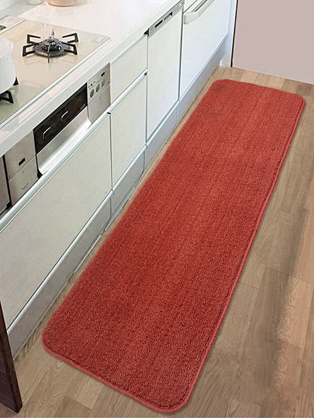 saral home Maroon Polyester Runner-picture-22