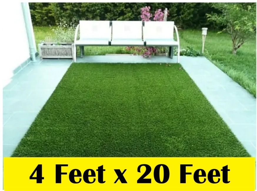 worthful creations 120 cm X 600 cm Polyester Grass Carpet-picture-36