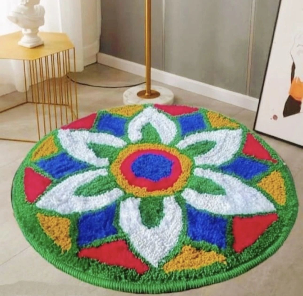 Multicolor Cotton Carpet-image-34