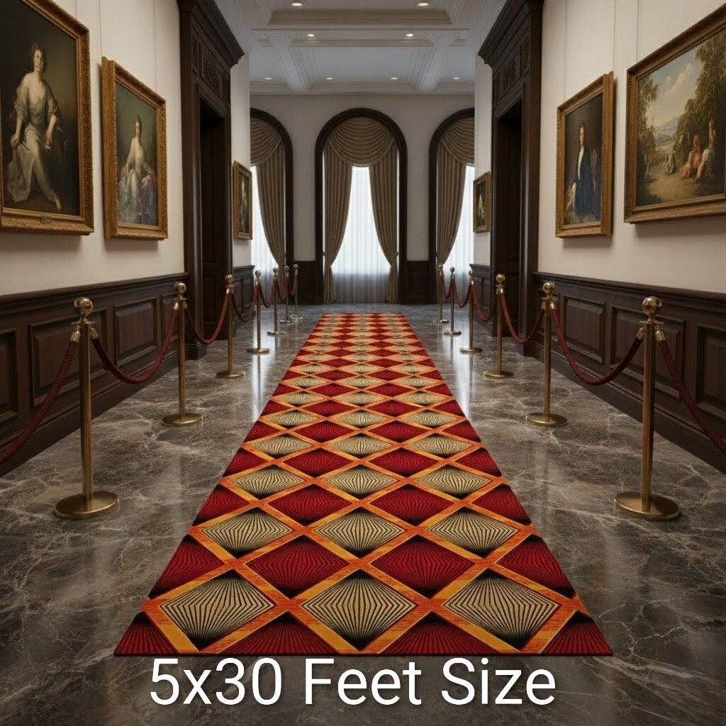 bright carpet industries 5 ft X 30 ft Synthetic Carpet-picture-2