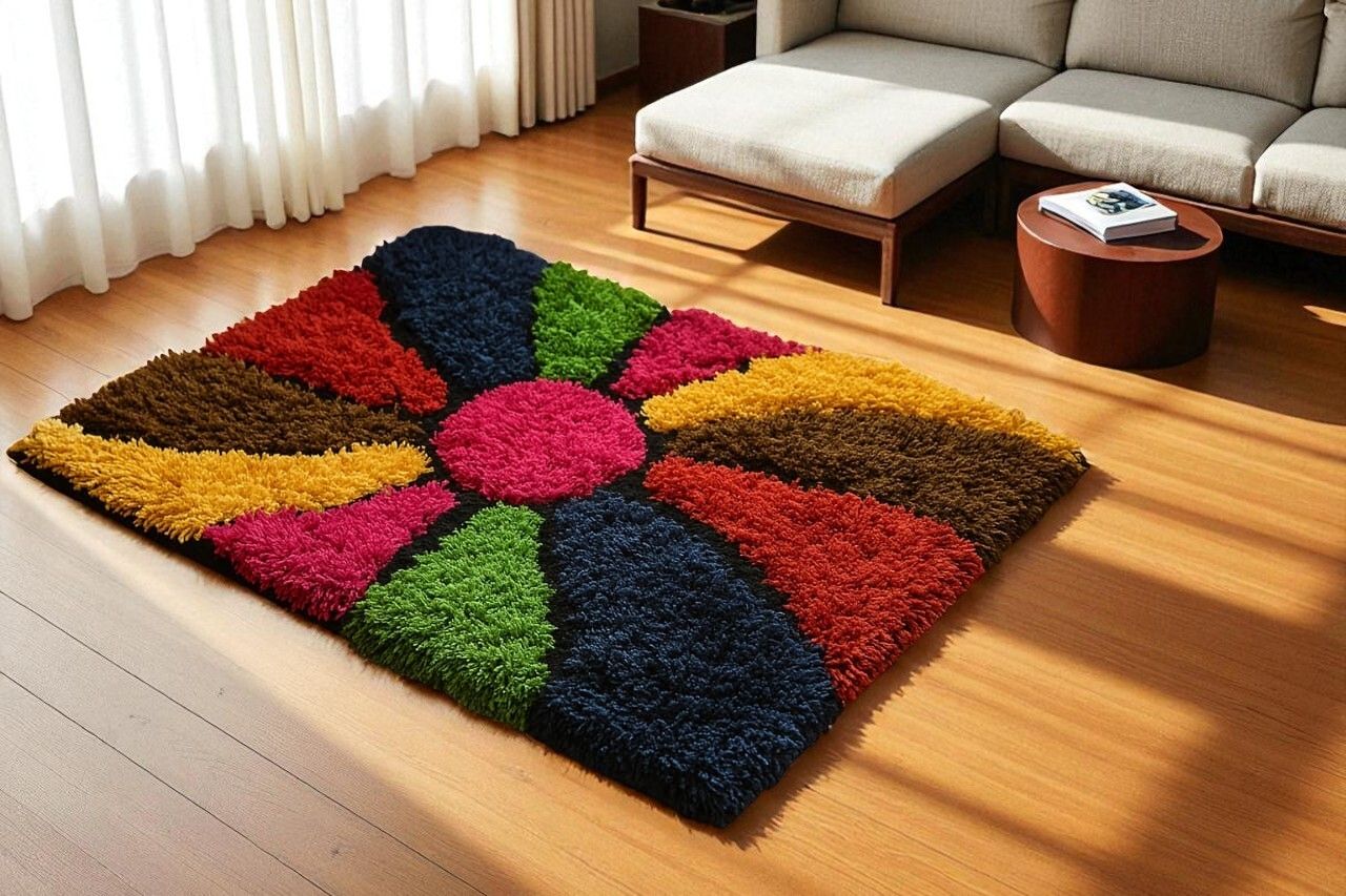 Multicolor Velvet Carpet-image-11