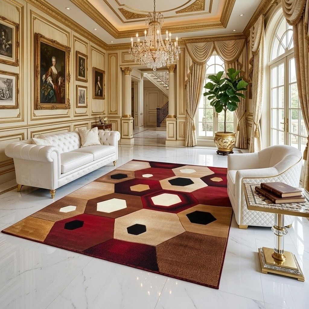 bright carpet industries 6 ft X 8 ft Acrylic Carpet-picture-16