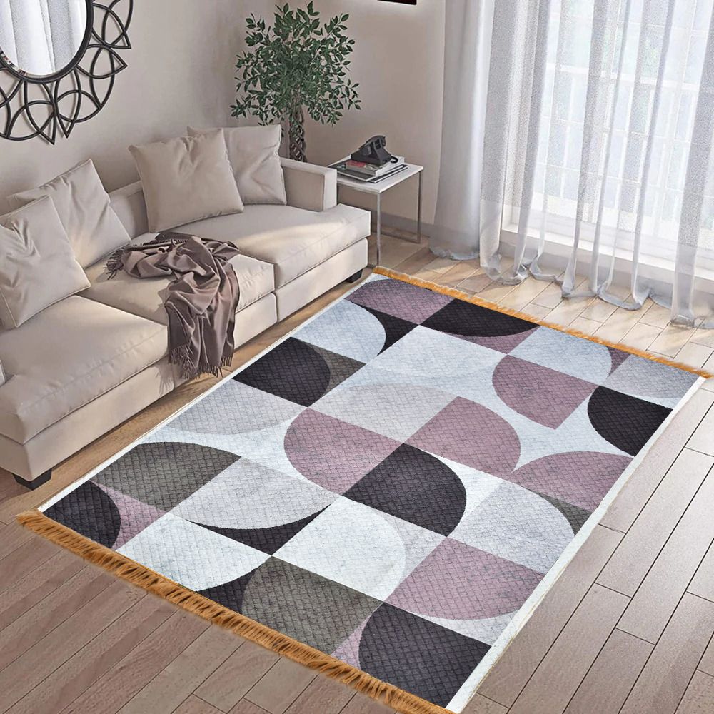 dvs creations 5 ft X 7 ft Polyester, Viscose, Blended Carpet-picture-35