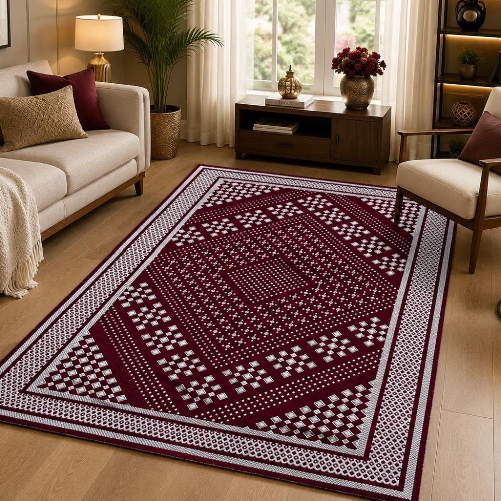 b.t.m. 5 ft X 7 ft Chenille, Velvet Carpet-picture-33