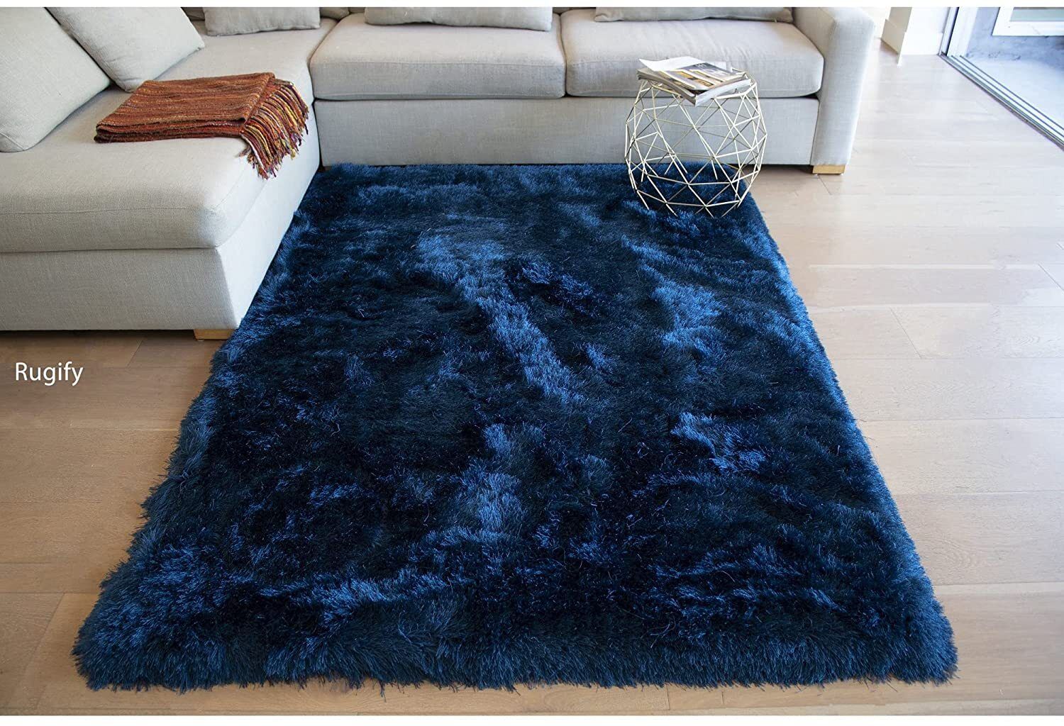 hr carpet Blue Polyester Carpet-picture-30