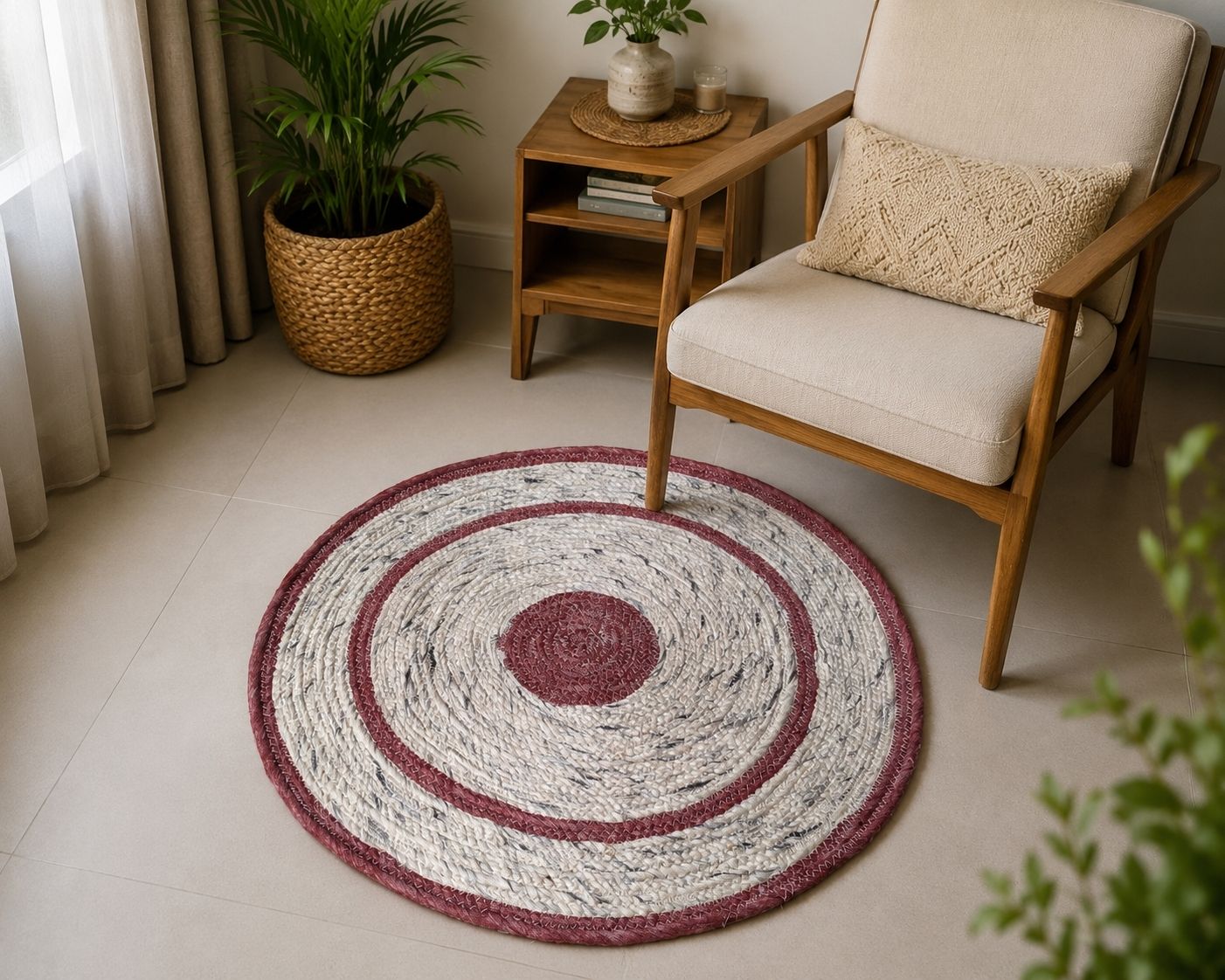 2 ft X 2 ft Wool Area Rug-image-5