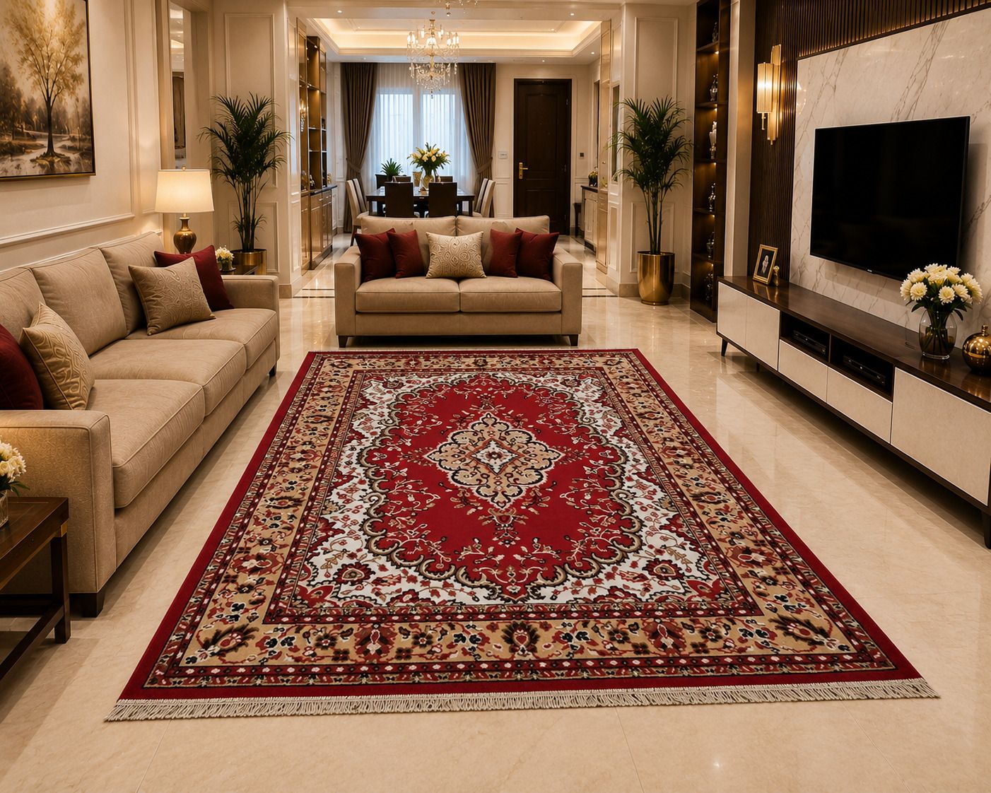 houseofcommon 120 cm X 155 cm Acrylic Carpet-picture-22