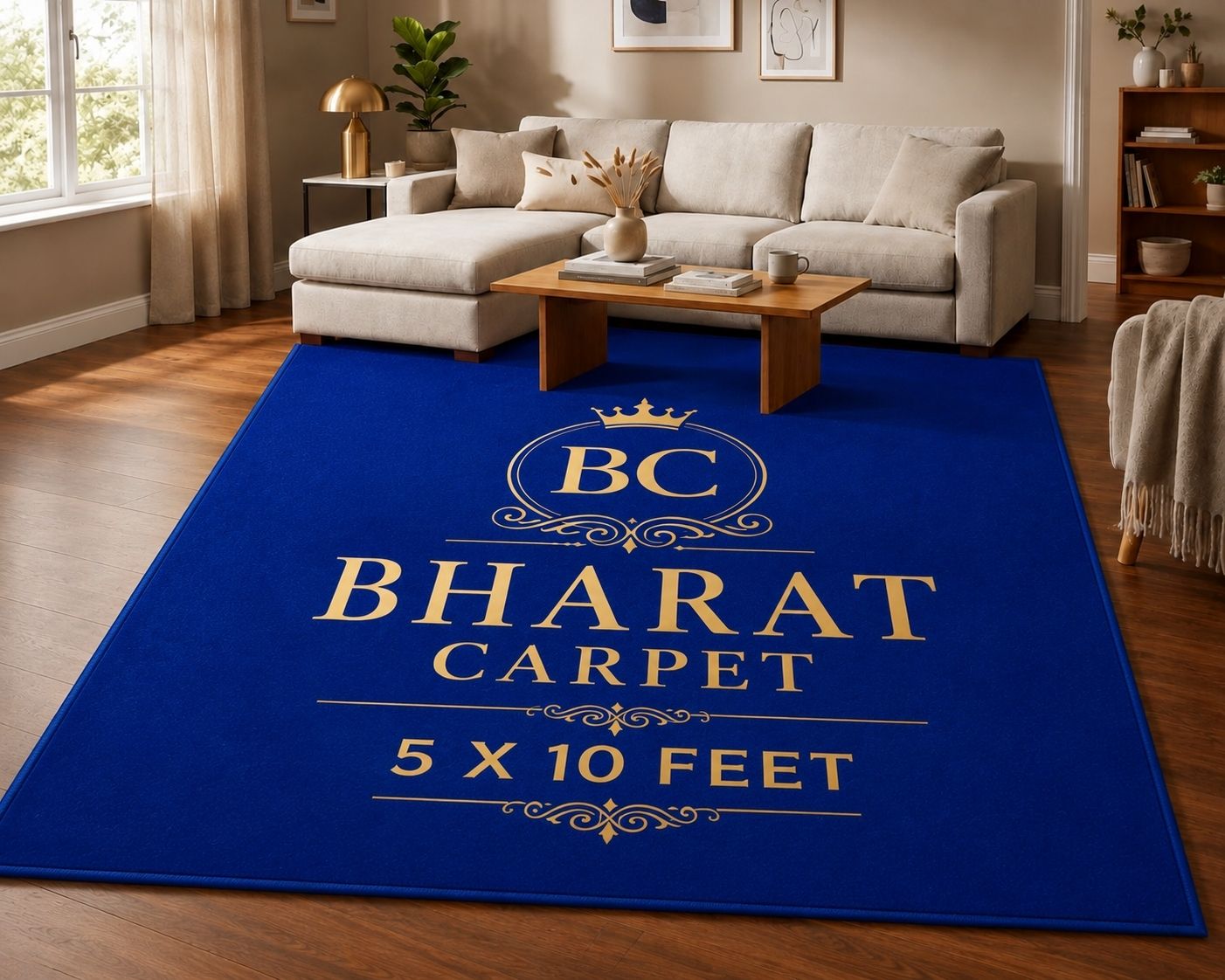 bharatcarpet 5 ft X 10 ft Synthetic Carpet-picture-24