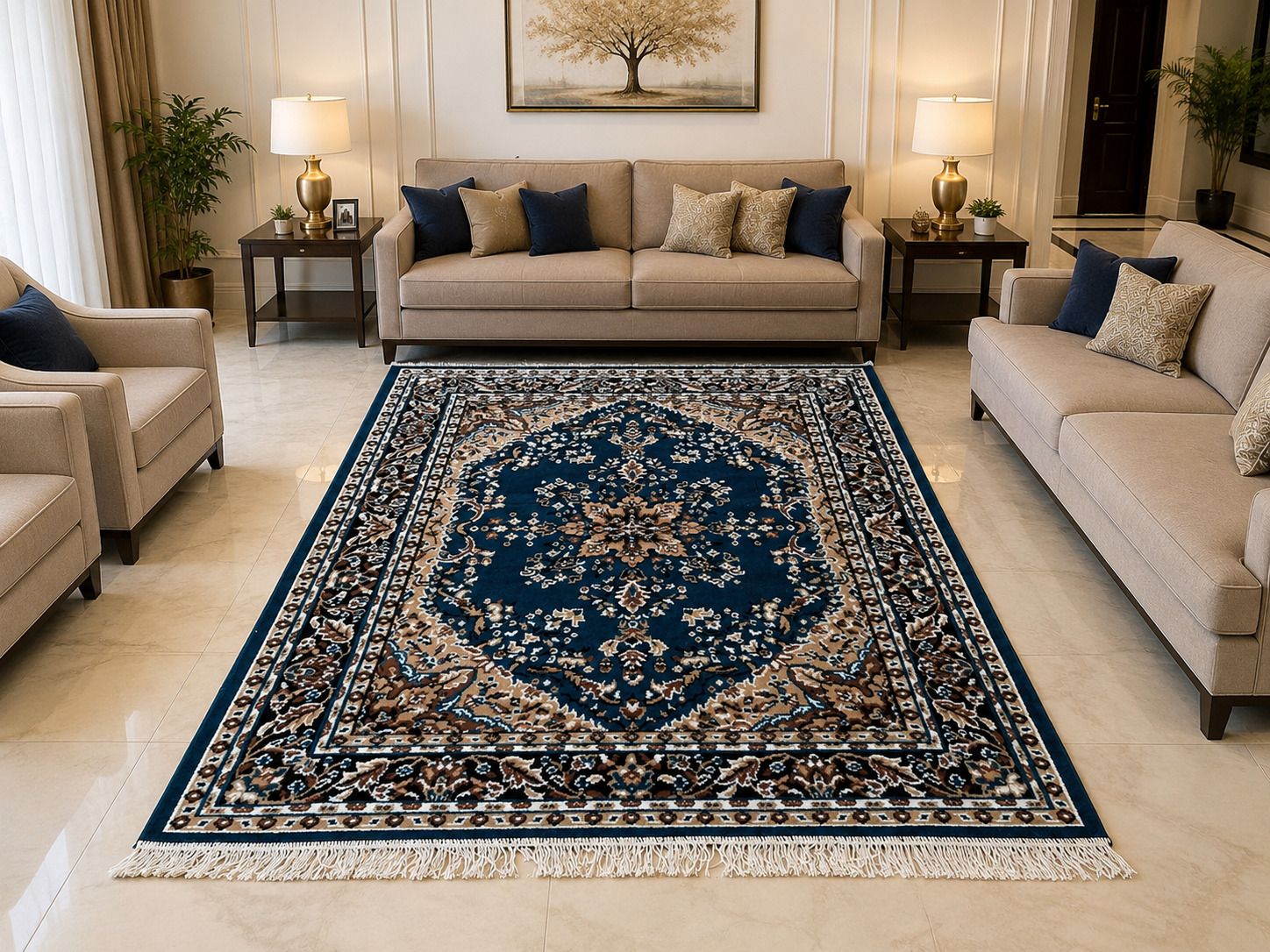 houseofcommon 6.5 ft X 4 ft Acrylic Carpet-picture-42