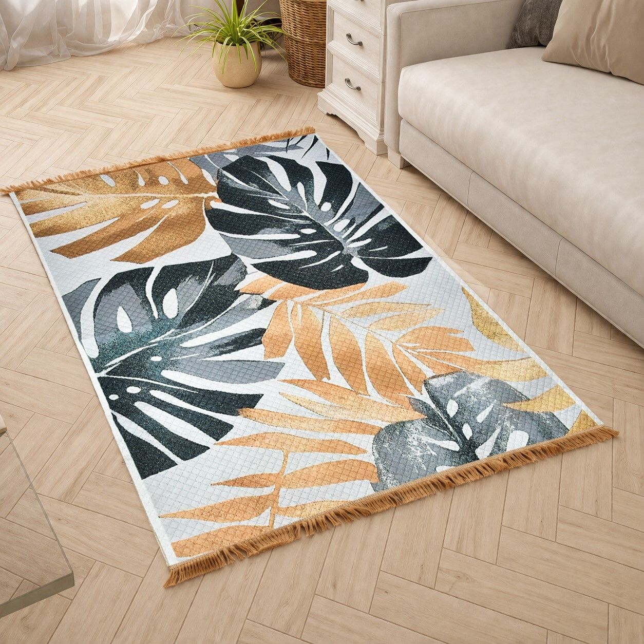 flipkart smartbuy 5 ft X 7 ft Blended, Polyester, Viscose Carpet-picture-29