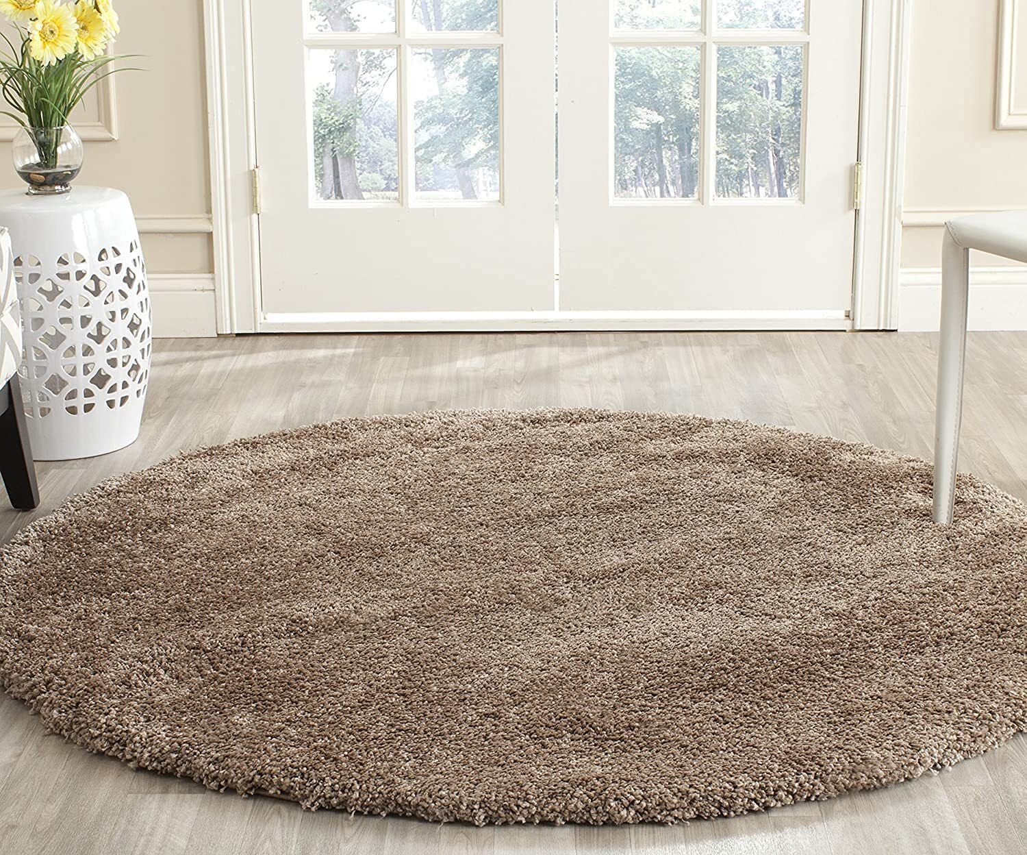 shcarpets 4 ft X 4 ft Silk, Polyester Carpet-picture-14
