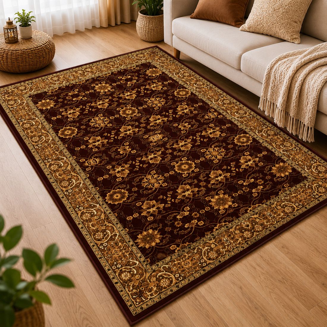 shri 152 cm X 213 cm Polyester Carpet-picture-47
