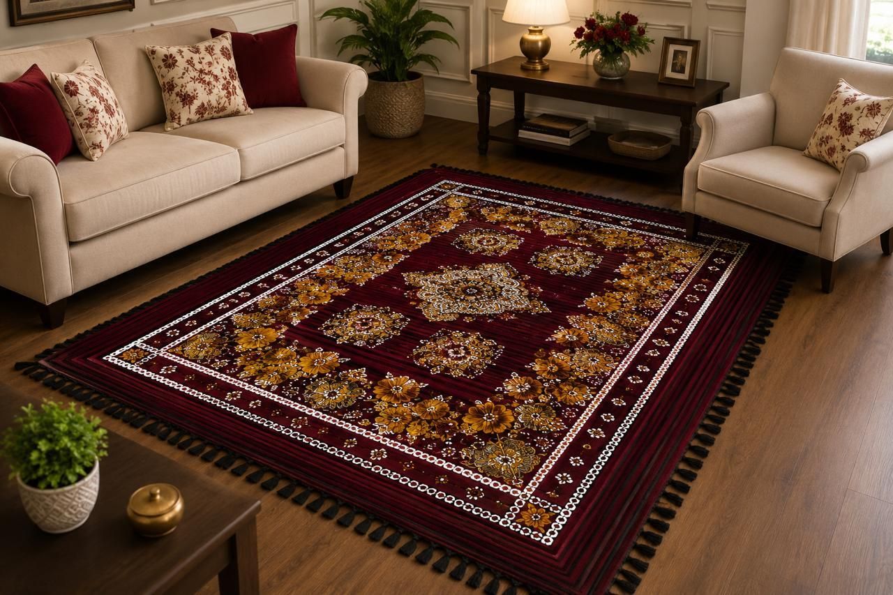 a s global 5 ft X 7 ft Chenille Carpet-picture-11