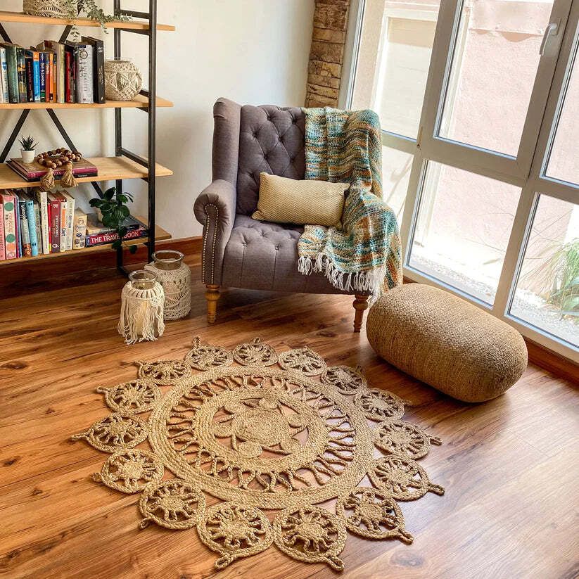 150 cm X 150 cm Cotton Carpet-image-28