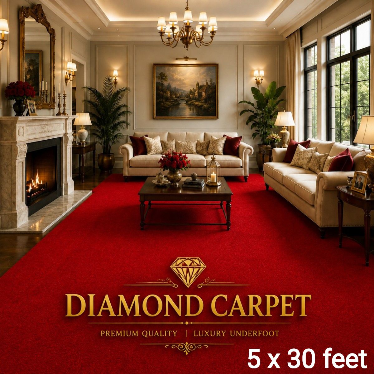 diamondcarpet 5 ft X 30 ft Acrylic Carpet-picture-11