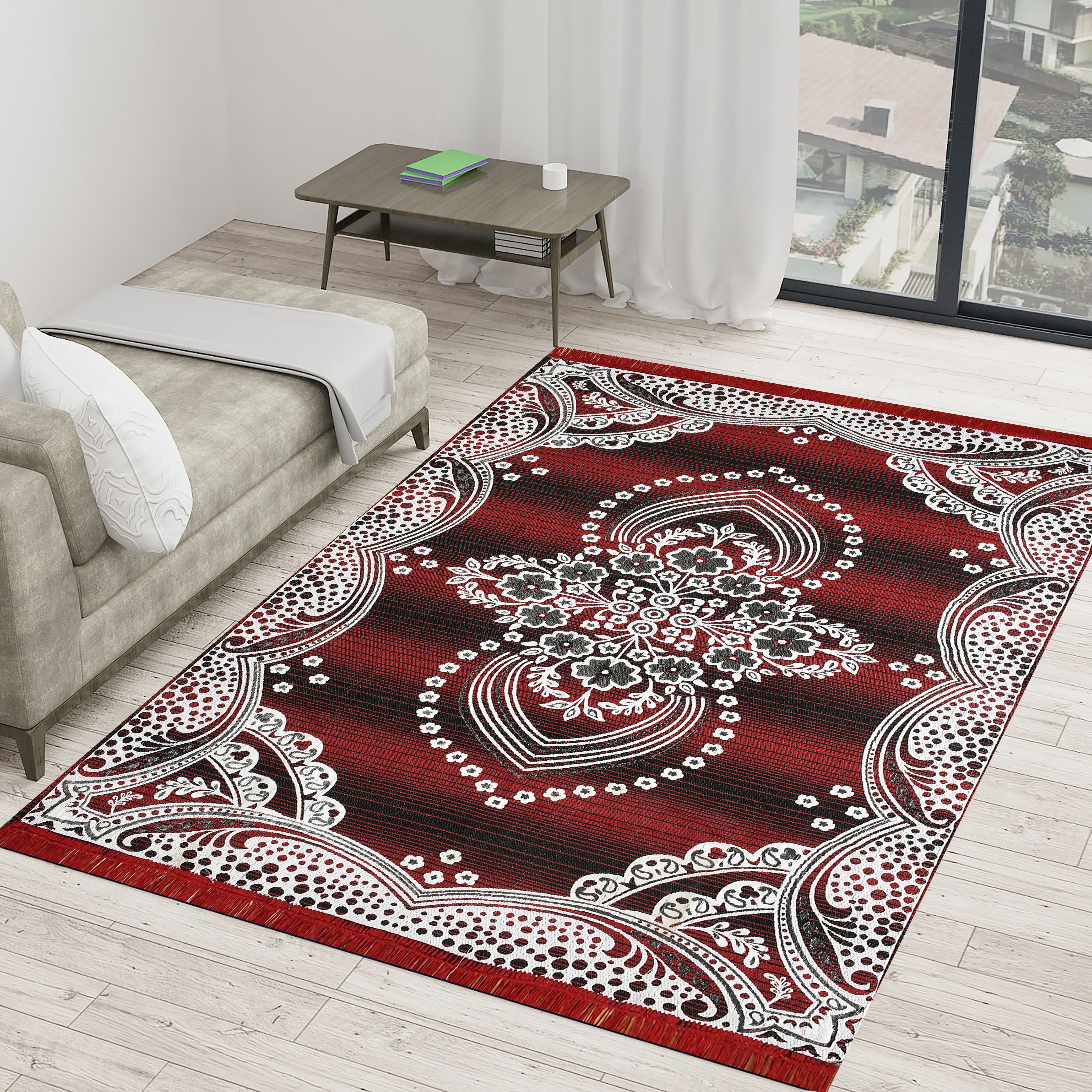 the fresh livery Red, Black Cotton Carpet-picture-26