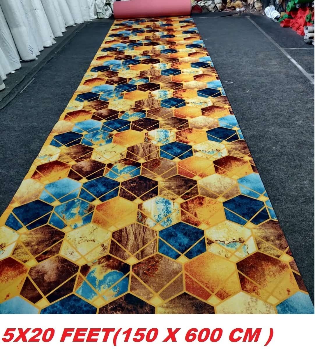 acarpet Blue, Gold, Black Nylon Carpet-picture-27