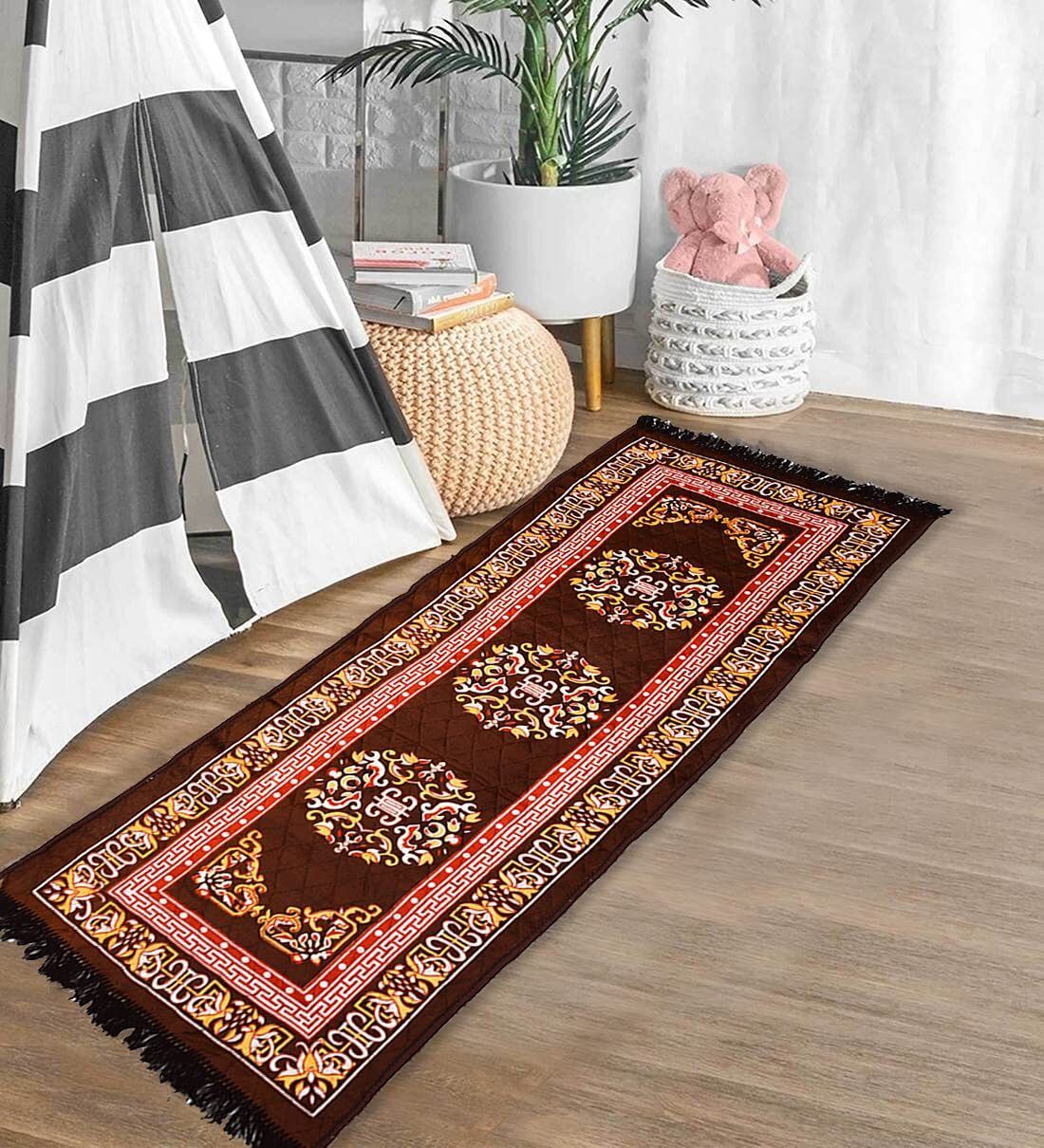 flipkart smartbuy Brown Velvet Runner-picture-17