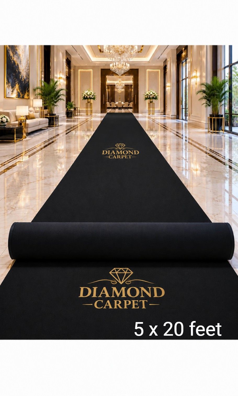 diamondcarpet 5 ft X 20 ft Acrylic Carpet-picture-34
