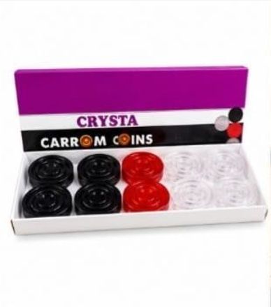 REINDEER Acrylic Carrom Pawns Set for Carrom Board Carrom Pawns-image-2