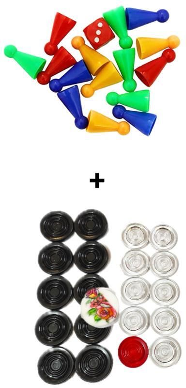 CRYSTAL Carrom Coin & Ludo Coin Combo Set – Premium Quality Carrom Pawns-image-36